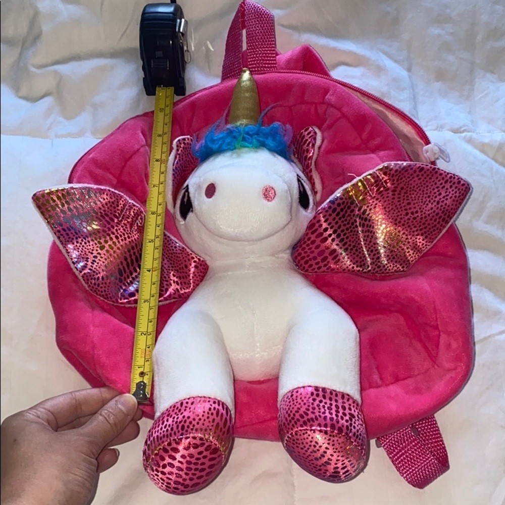 Unicorn plush like backpack
